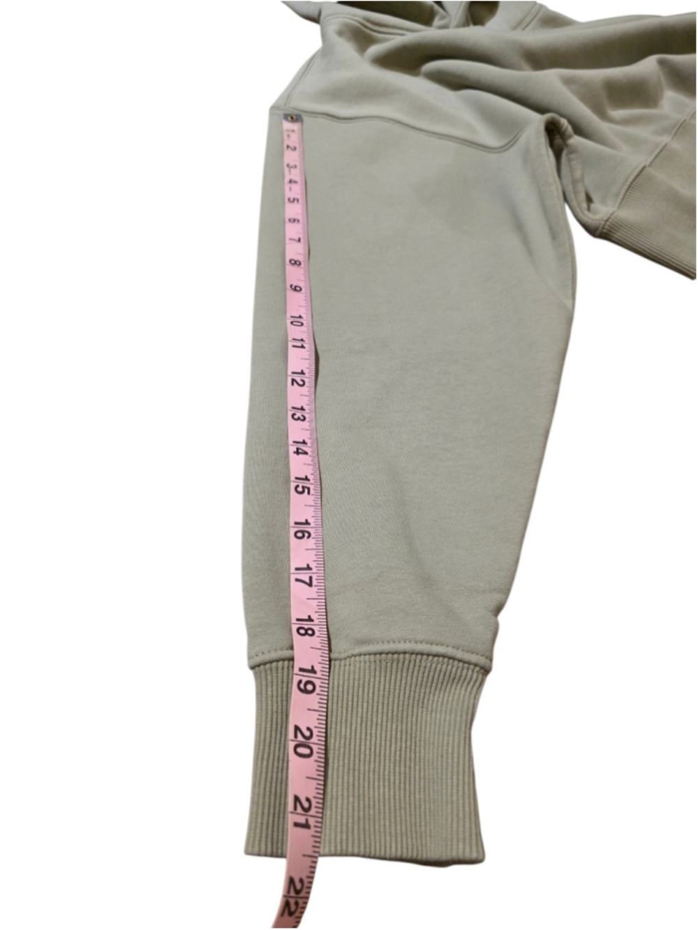 Raw Gear cropped hoodie sweatshirt Beige Size Small gorpcore minimalist earthy - Picture 4 of 8